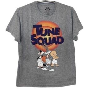 WARNERS BROS. | Men’s Space Jam: A New Legacy “Tune Squad” Gray Shirt Size L
